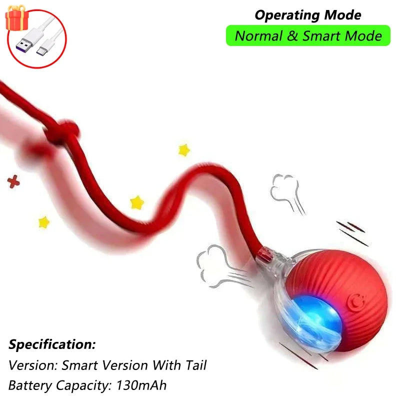 Smart Rolling Cat Toy – Auto Teasing Ball