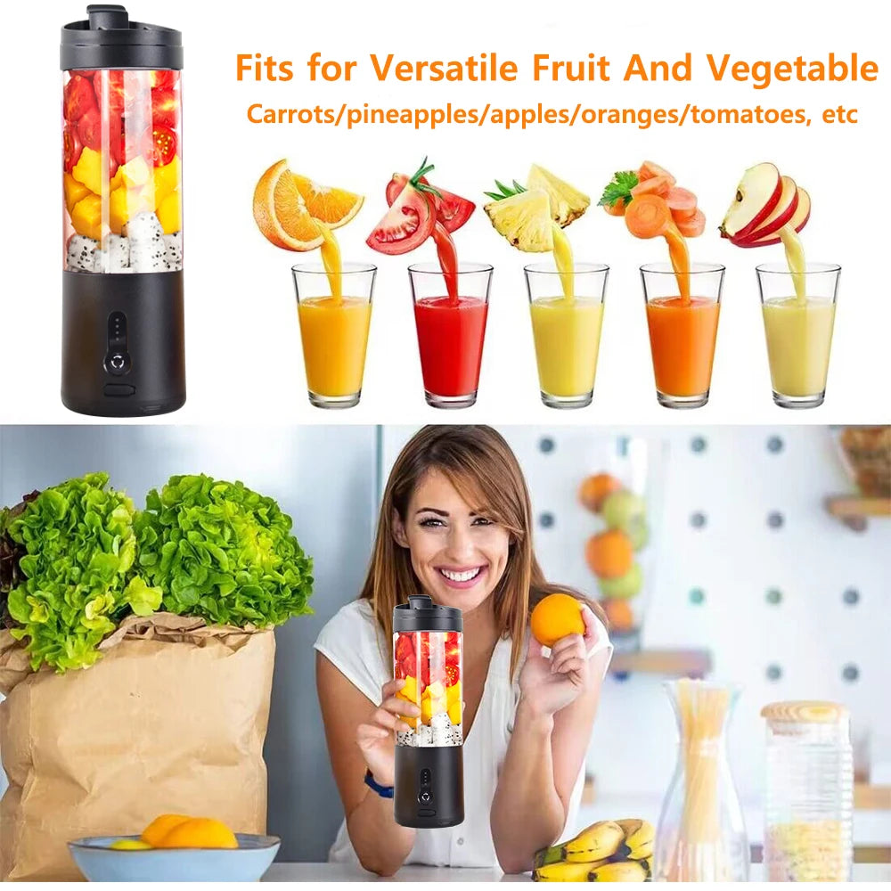 Portable USB Blender – 6-Blade Juicer
