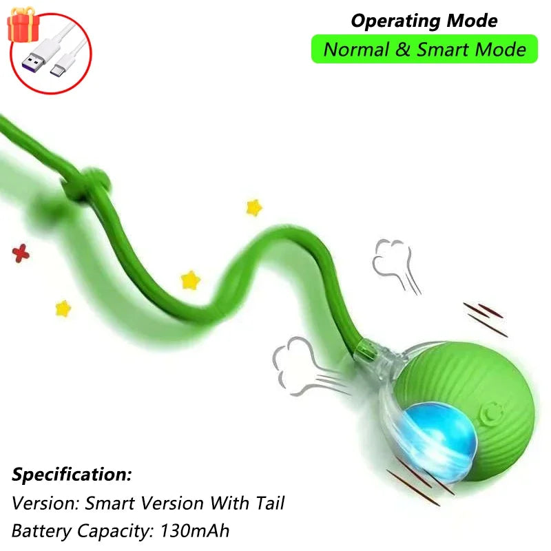 Smart Rolling Cat Toy – Auto Teasing Ball