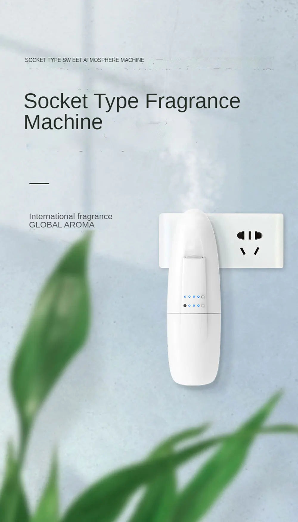Smart Wall Plug-In Oil Diffuser – Waterless