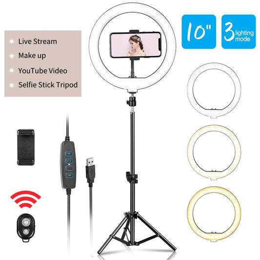 10" LED Ring Light Kit