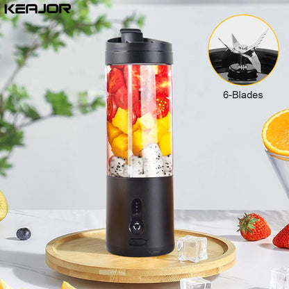 Portable USB Blender – 6-Blade Juicer