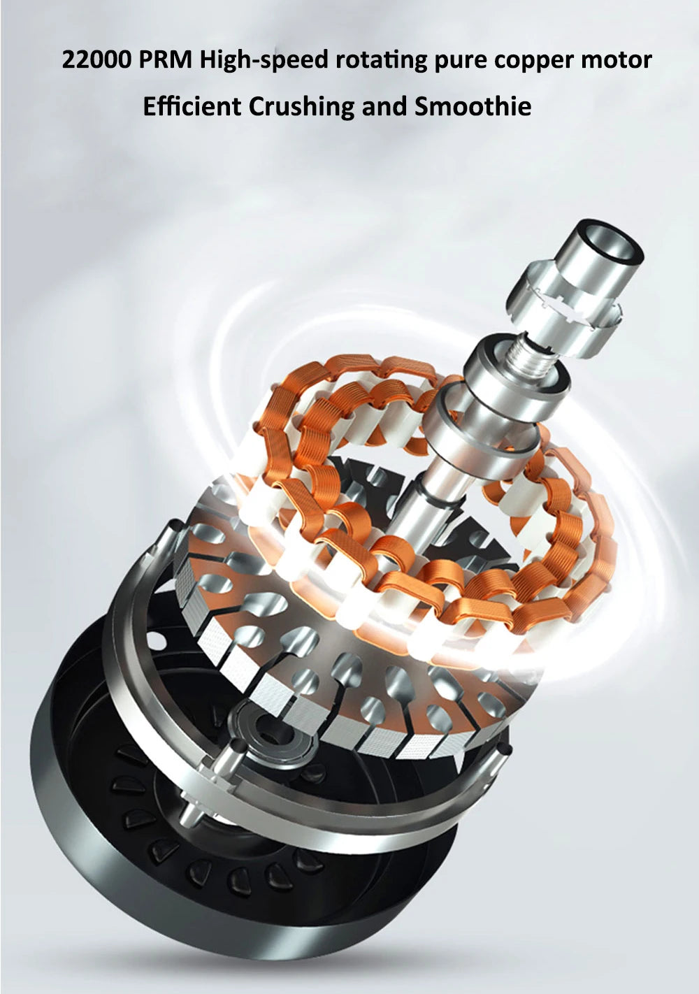 Portable USB Blender – 6-Blade Juicer