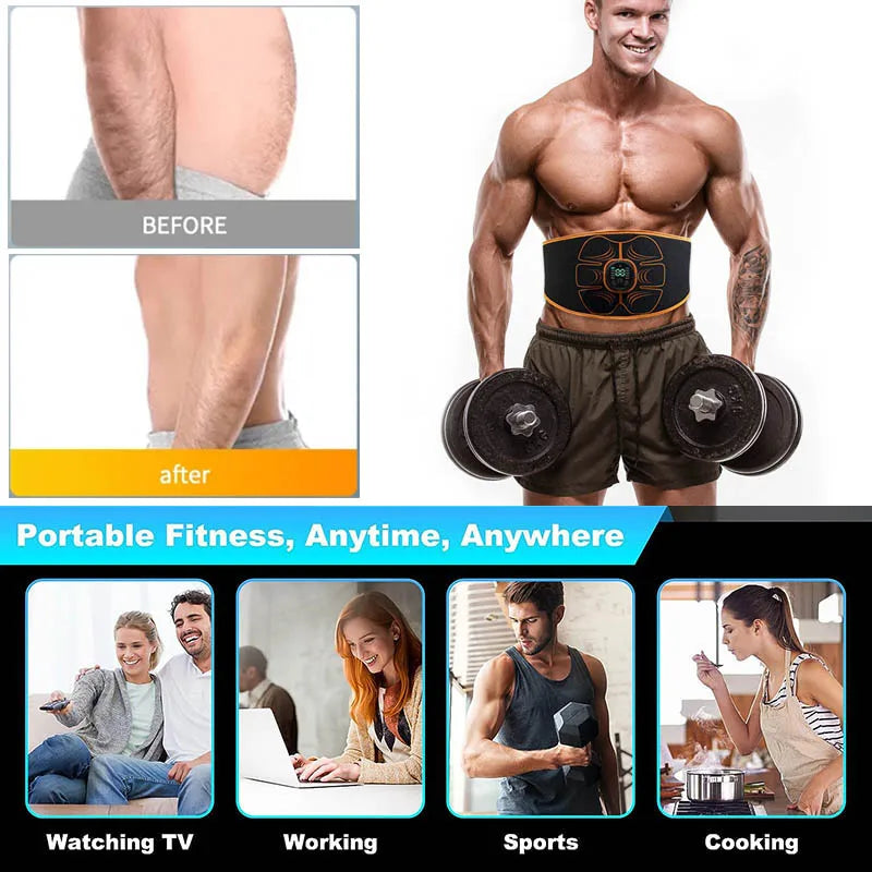 Abdominal Muscle Stimulator- EMS Trainer USB Rechargeable