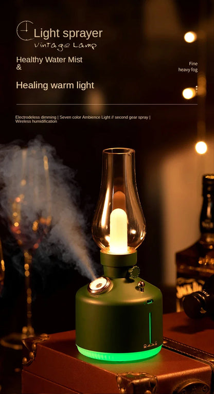 Retro Lamp Aroma Diffuser – USB Rechargeable