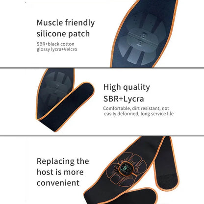 Abdominal Muscle Stimulator- EMS Trainer USB Rechargeable