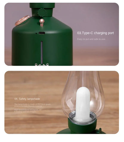 Retro Lamp Aroma Diffuser – USB Rechargeable