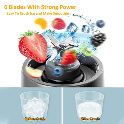Portable USB Blender – 6-Blade Juicer