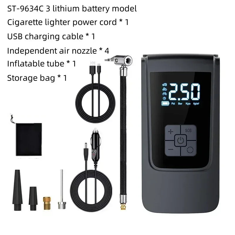 Portable Electric Tire Inflator – Digital Air Pump