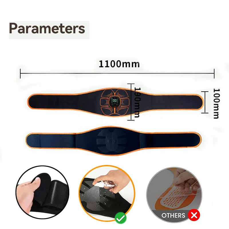 Abdominal Muscle Stimulator- EMS Trainer USB Rechargeable