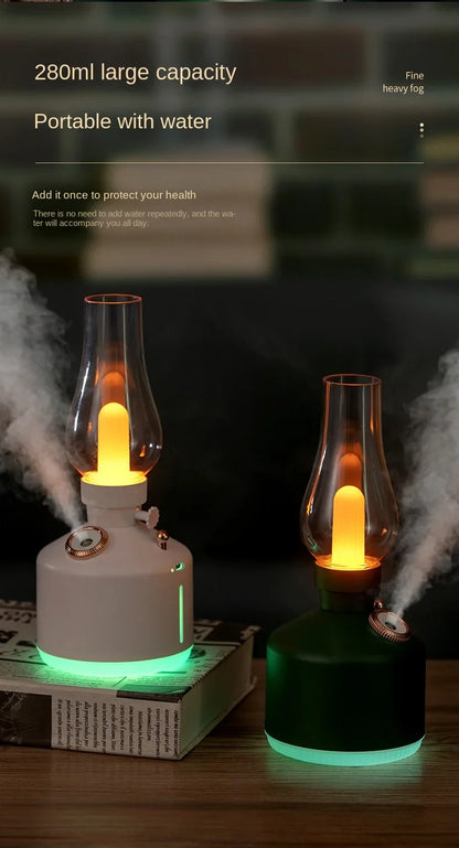 Retro Lamp Aroma Diffuser – USB Rechargeable